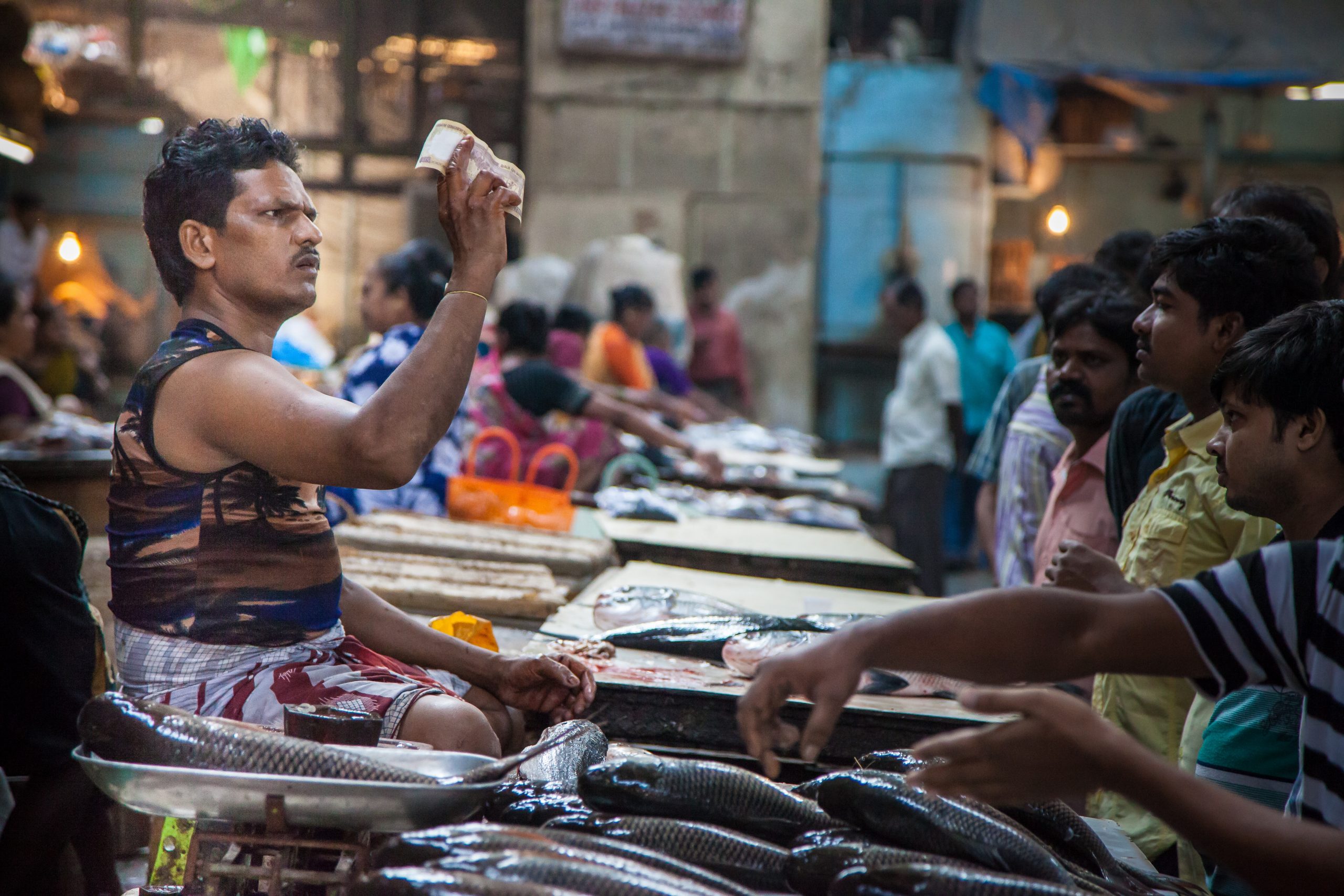 picture of fish market in Mumbai